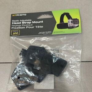 Black Elastic Head Strap Mount for GoPro (NWT)